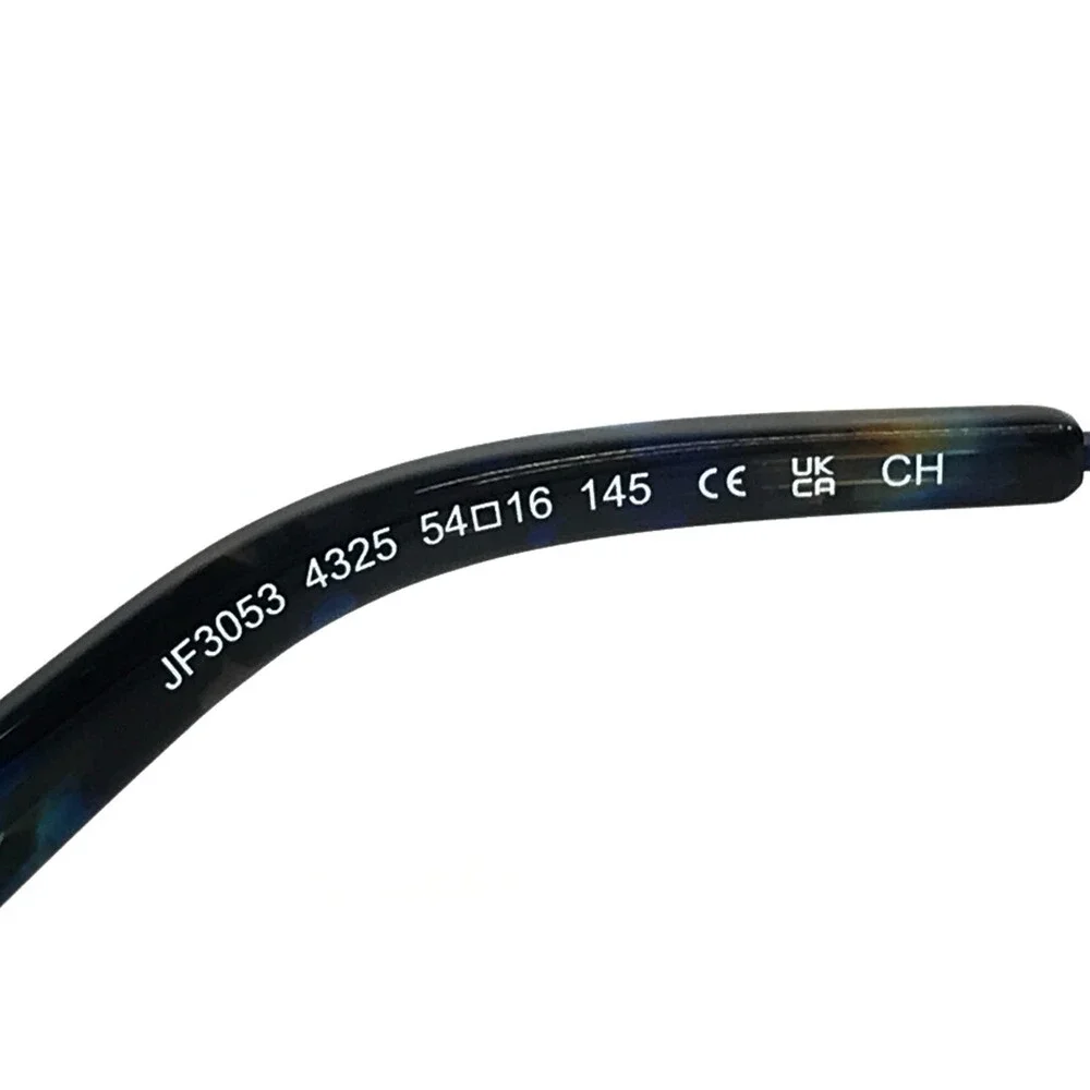 J.F. Rey Eyeglasses Frames JF3053 4325 Blue Green Rectangle Full Rim 54-16-145